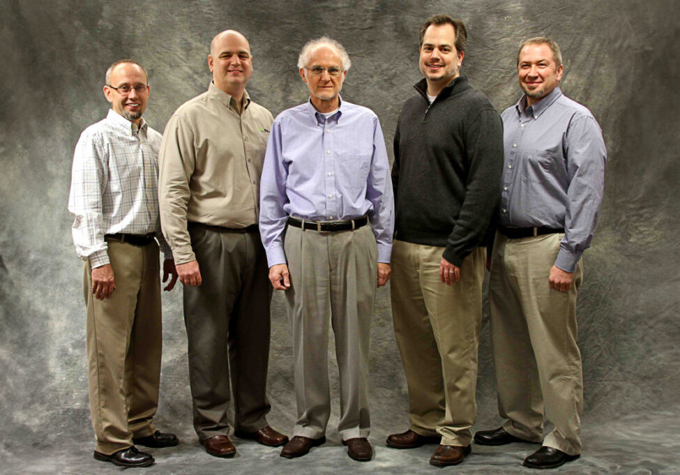 {ProVia Executives: (left to right) Freddie Miller, Craig Mullet, Ed Mullet, Brent Mullet, Keith Yutzy}