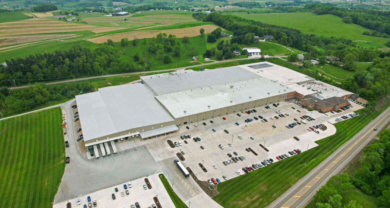 Aerial view of the ProVia Walnut Creek Facility which is the corporate headquarters