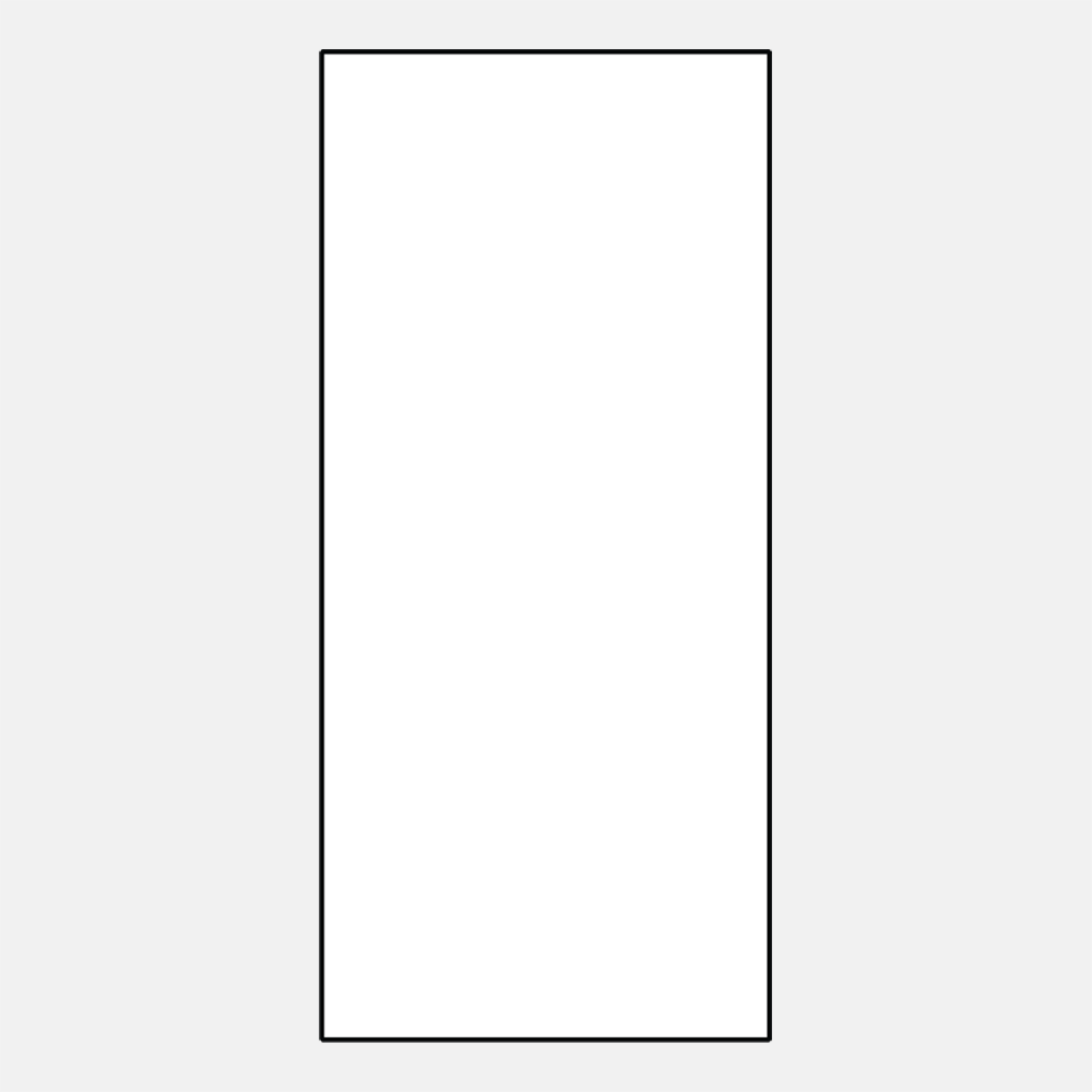 Line art of ProVia entry door style 001