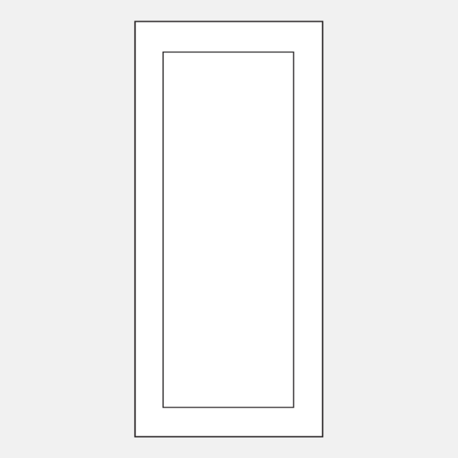 Line art of a ProVia 001C style door