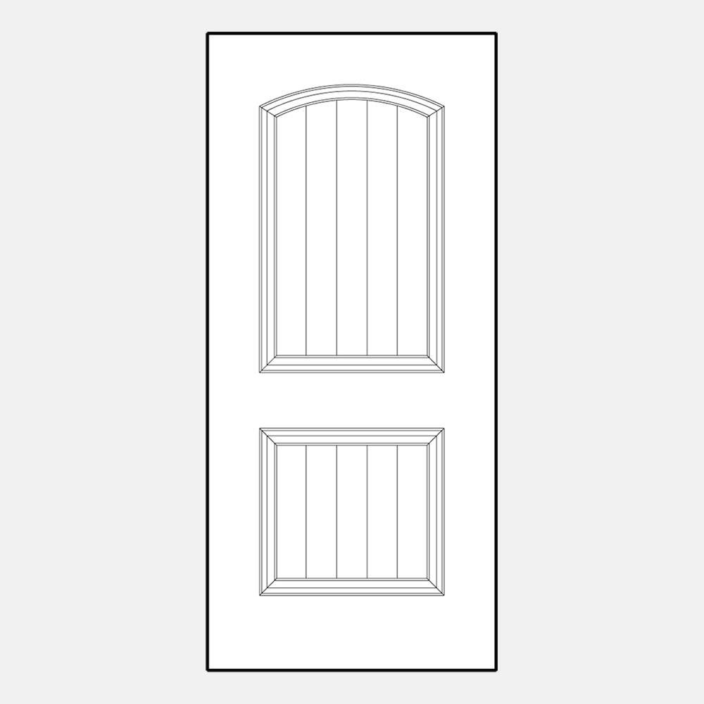 ProVia entrance door style 002CP-437, example of craftsman style front doors
