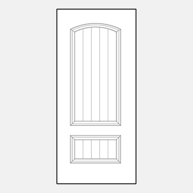 ProVia entry door style 002CP-449, example of craftsman style front doors