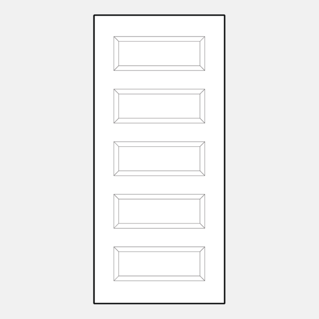 {Line art of a ProVia 005S modern style entry door}