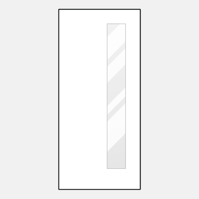 Line art of a ProVia 111 modern style entry door