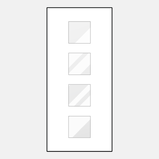 {Line art of ProVia entry door style 114}