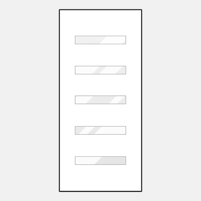 Line art of ProVia entry door style 115