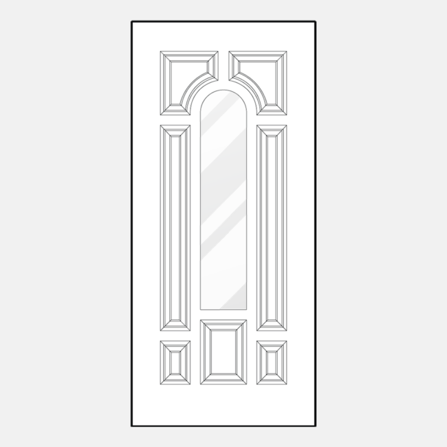 ProVia entry door style 243, example of classic front door styles