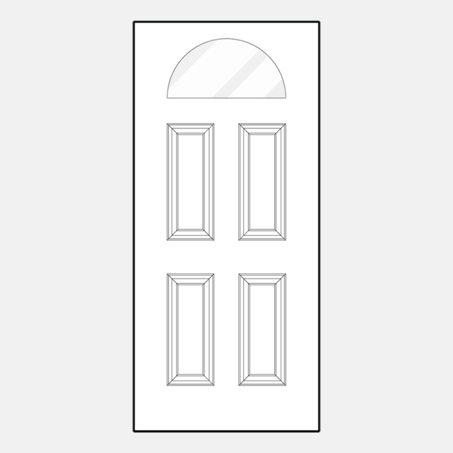 {ProVia colonial style front doors: entry door style 400-4P}