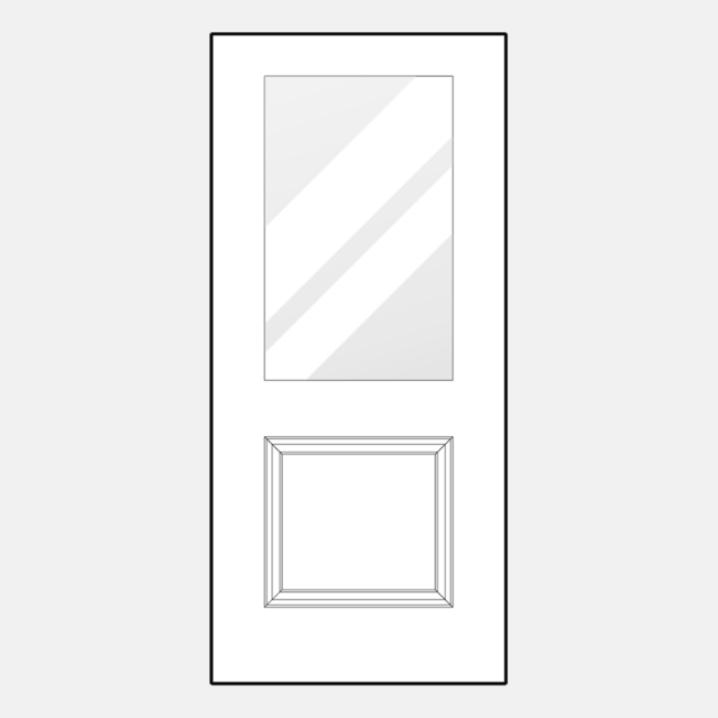 ProVia entry door style 430-1P, example of craftsman style front doors