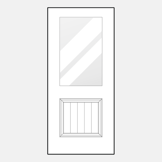 ProVia entry door style 430-1PP, example of craftsman style front doors