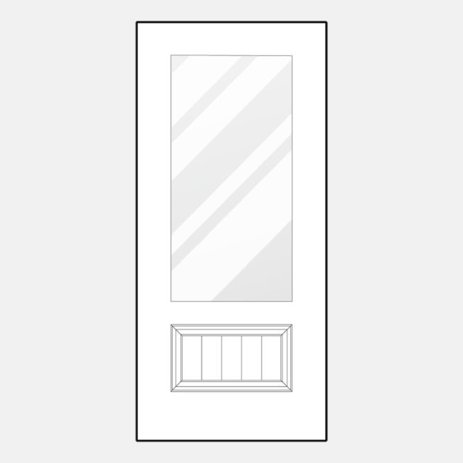 ProVia entry door style 440-1PP, example of craftsman style front doors