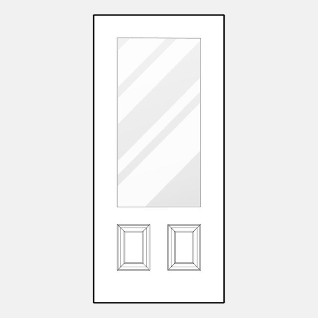 ProVia colonial style front doors: entry door style 440-2P