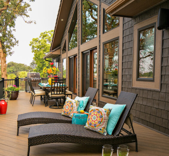 {Aeris™ Picture and Shaped Windows in Rustic Bronze}