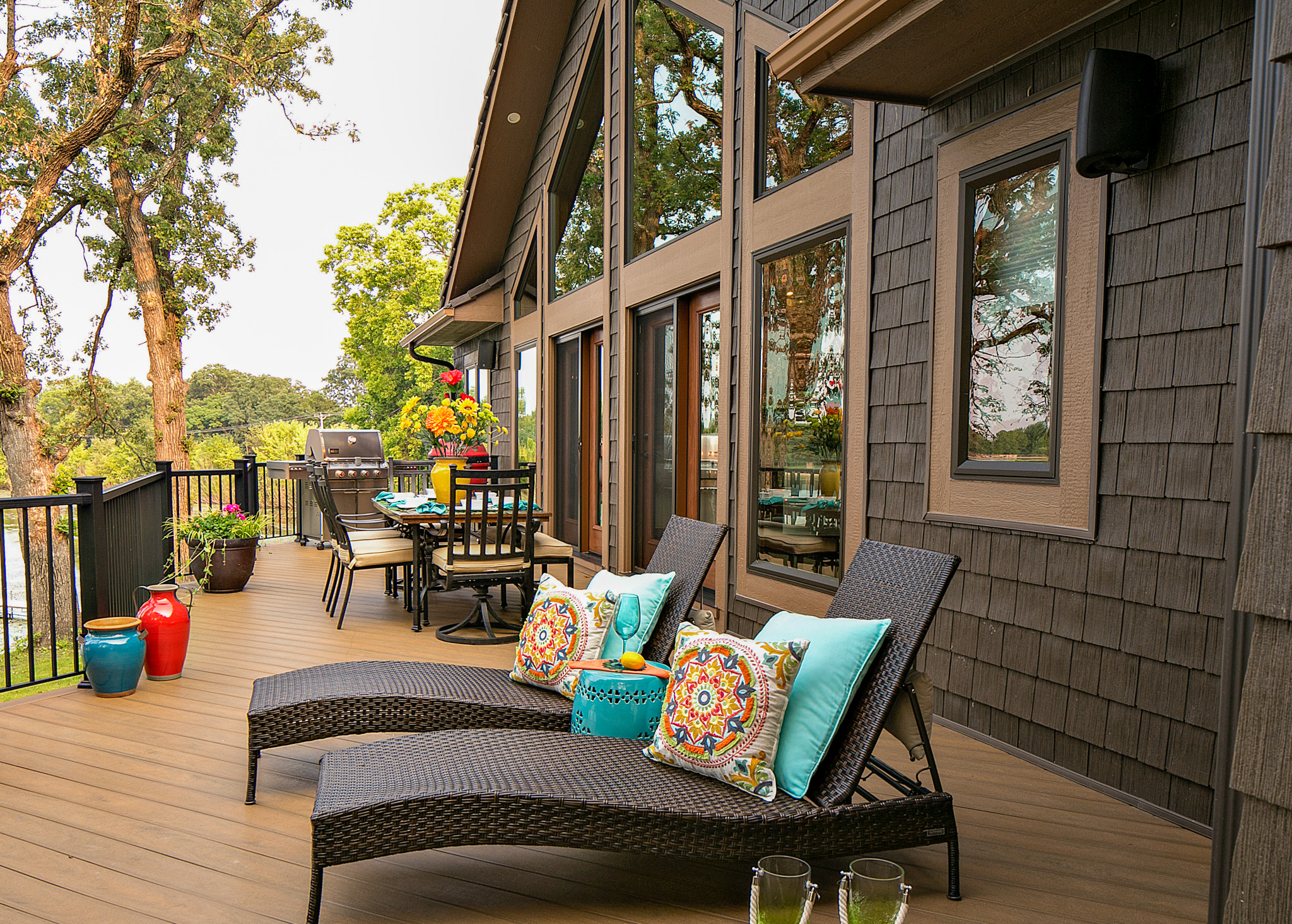 Aeris™ Picture and Shaped Windows in Rustic Bronze