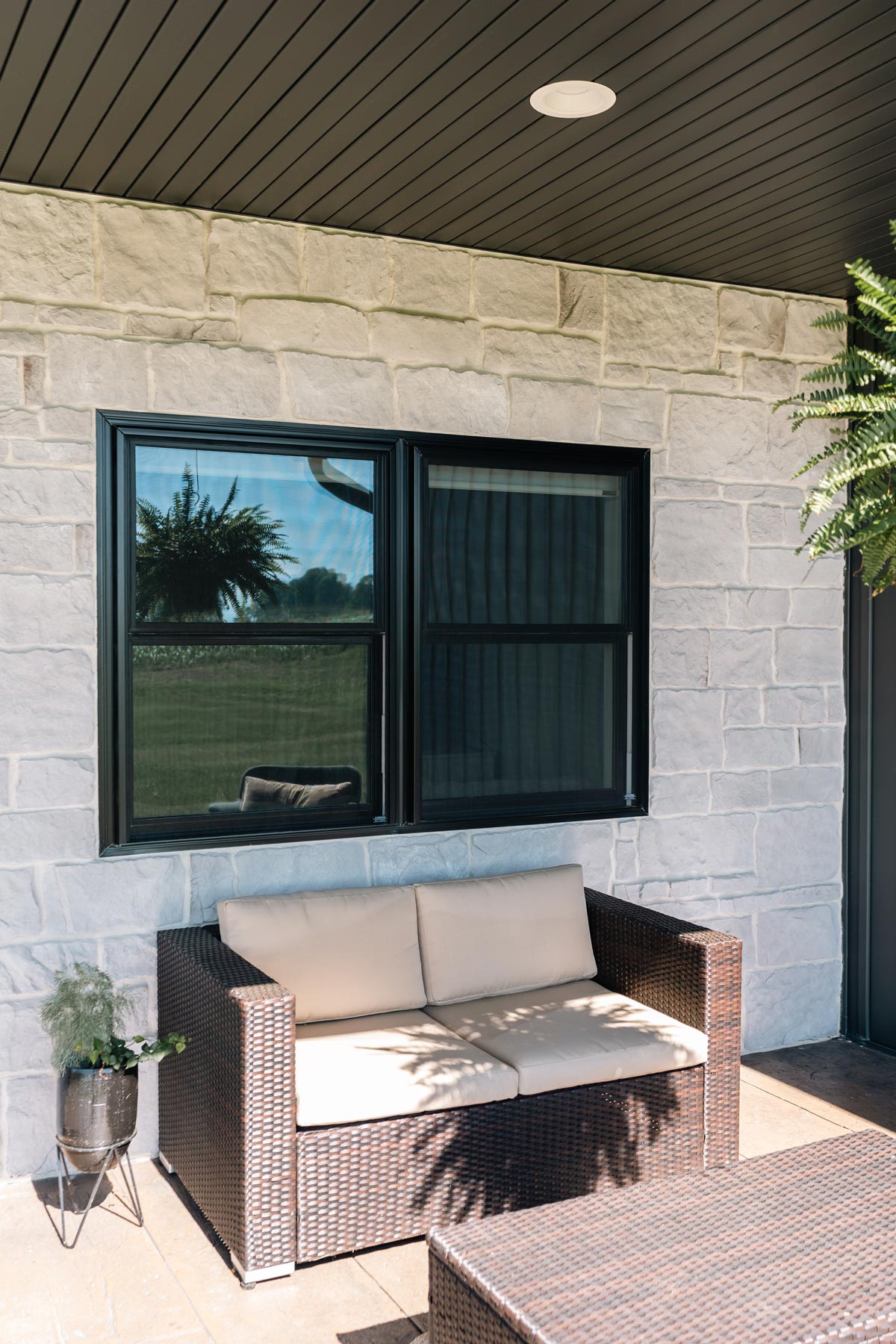 Endure™ Double Hung Windows in Coal Black