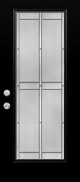 Isolated image of a Legacy™ 460 entry door with Mirage Decorative Glass