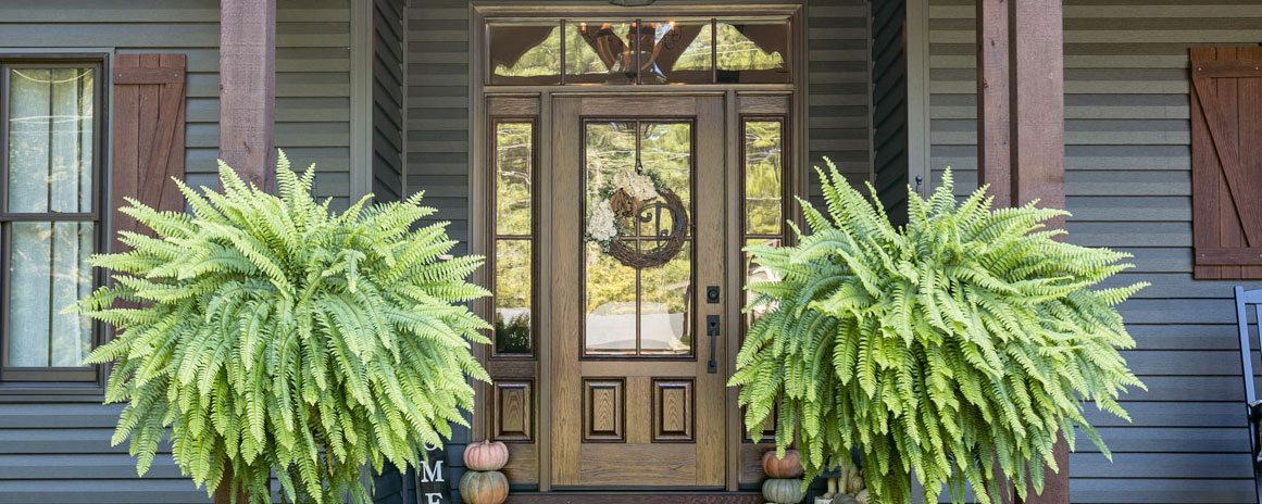 Outside view of a Signet® 440-2P with Simulated Divided Lites in a custom stain color