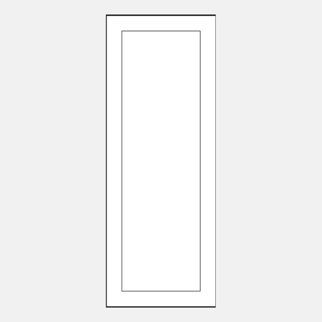 {Illustration of a ProVia 001C style 8 foot entry door}