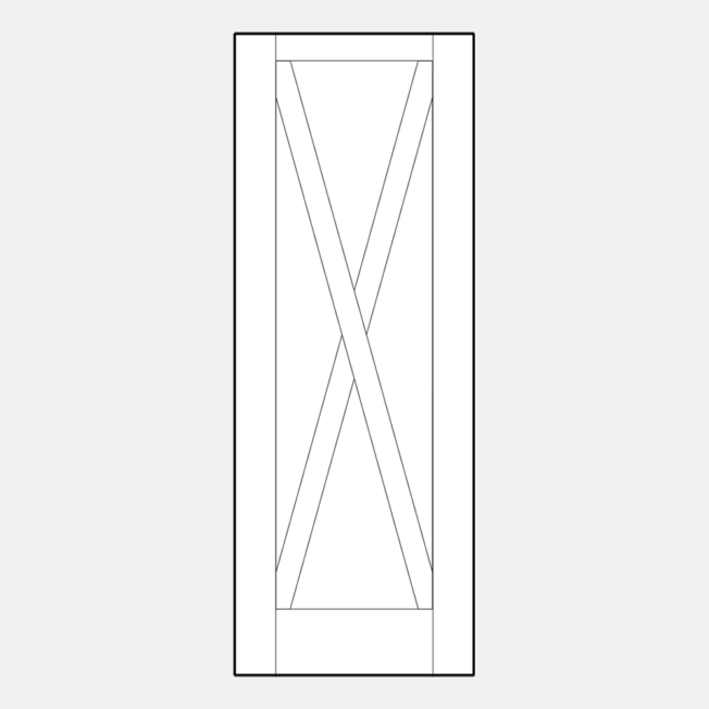 {Illustration of an 001C-CB 8 foot door}