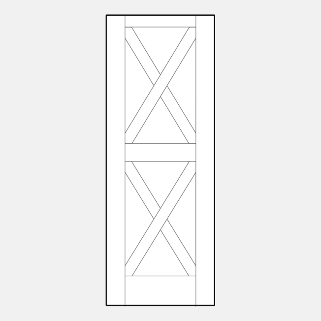 {Illustration of an 001C-CB-D 8-foot entry door}