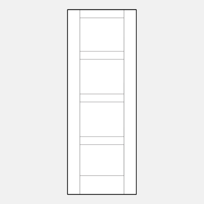 {Illustration of an 001C-T3-4P 8 foot entry door}