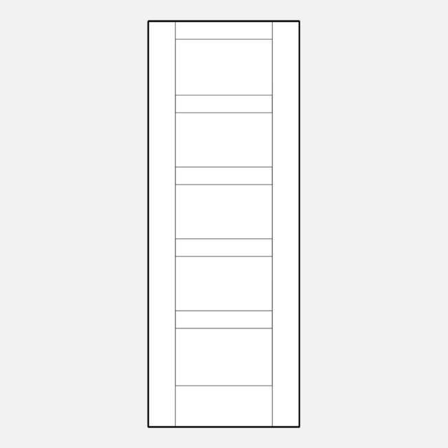 {Illustration of an 001C-T3-5P 8 foot entrance door}