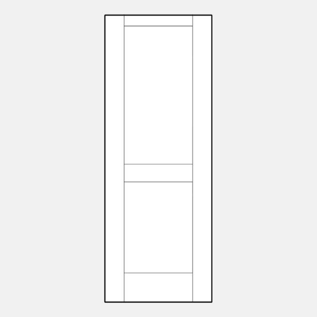 {Illustration of an 001C-U5-2P 8 foot entry door}