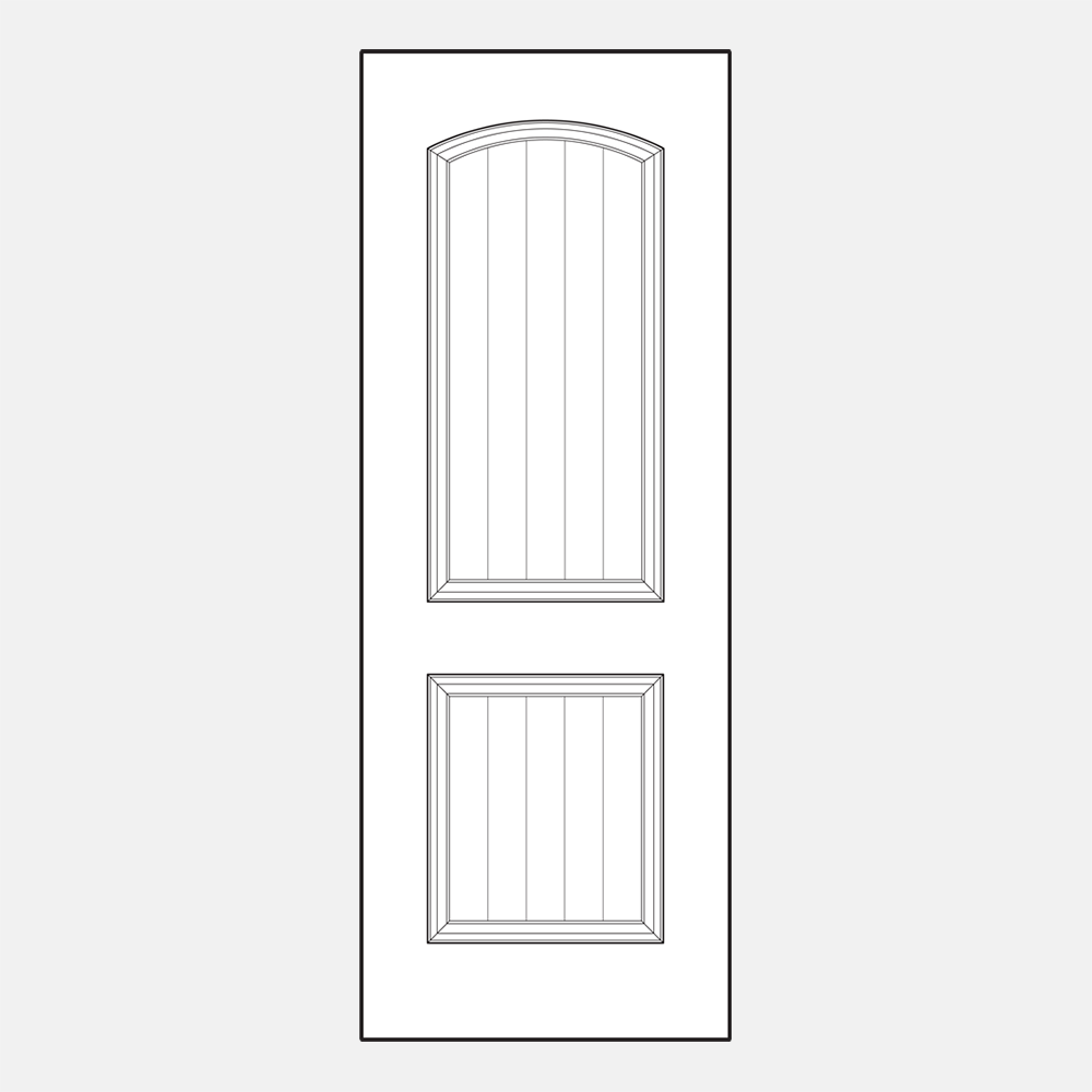 002CP-437 8′ Entry Door Style