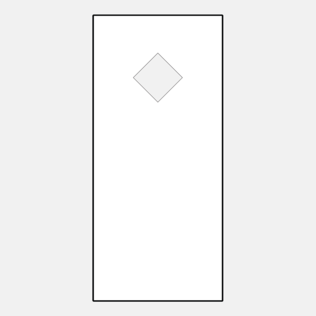 {Line drawing of a ProVia 100DC entry door style}