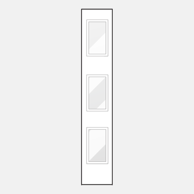 {Line drawing of a ProVia 103M sidelite}