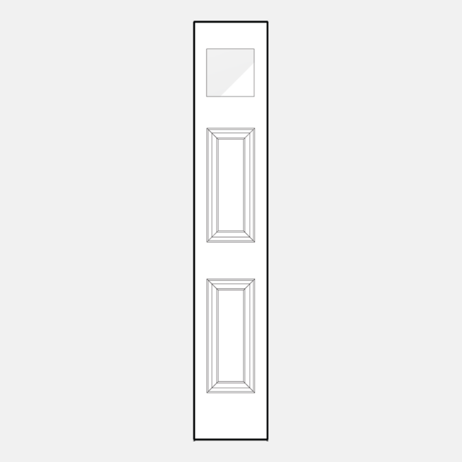 {Line drawing of a ProVia 106 sidelite}