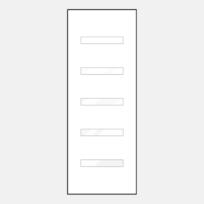{Line art of ProVia 8-foot entry door style 115}
