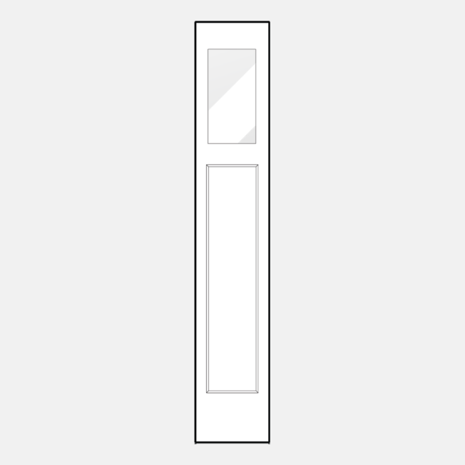 {Line drawing of a ProVia 120 sidelite}