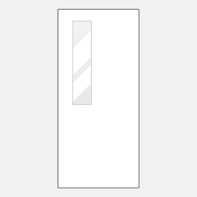 {Line drawing of a ProVia 131DC entry door style}