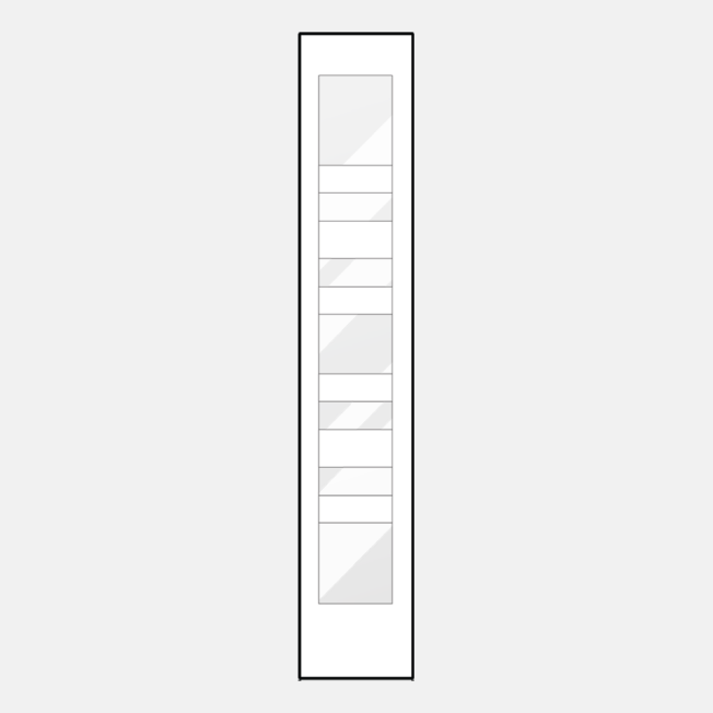 {Line drawing of a ProVia 160-UM-7L sidelite}