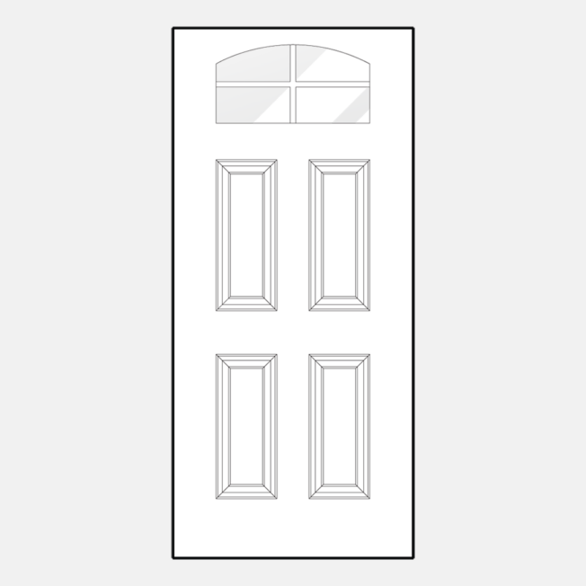 {ProVia entry door style 419DC-IGT with internal grids}