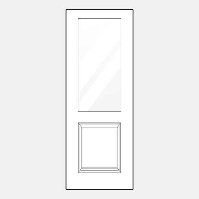 {ProVia 8-foot entry door style 430-1P, example of craftsman style front doors}