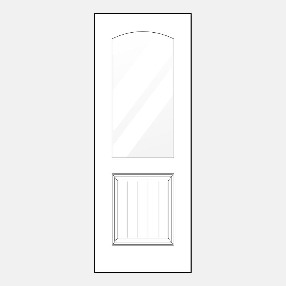 437-1PP 8′ Entry Door Style