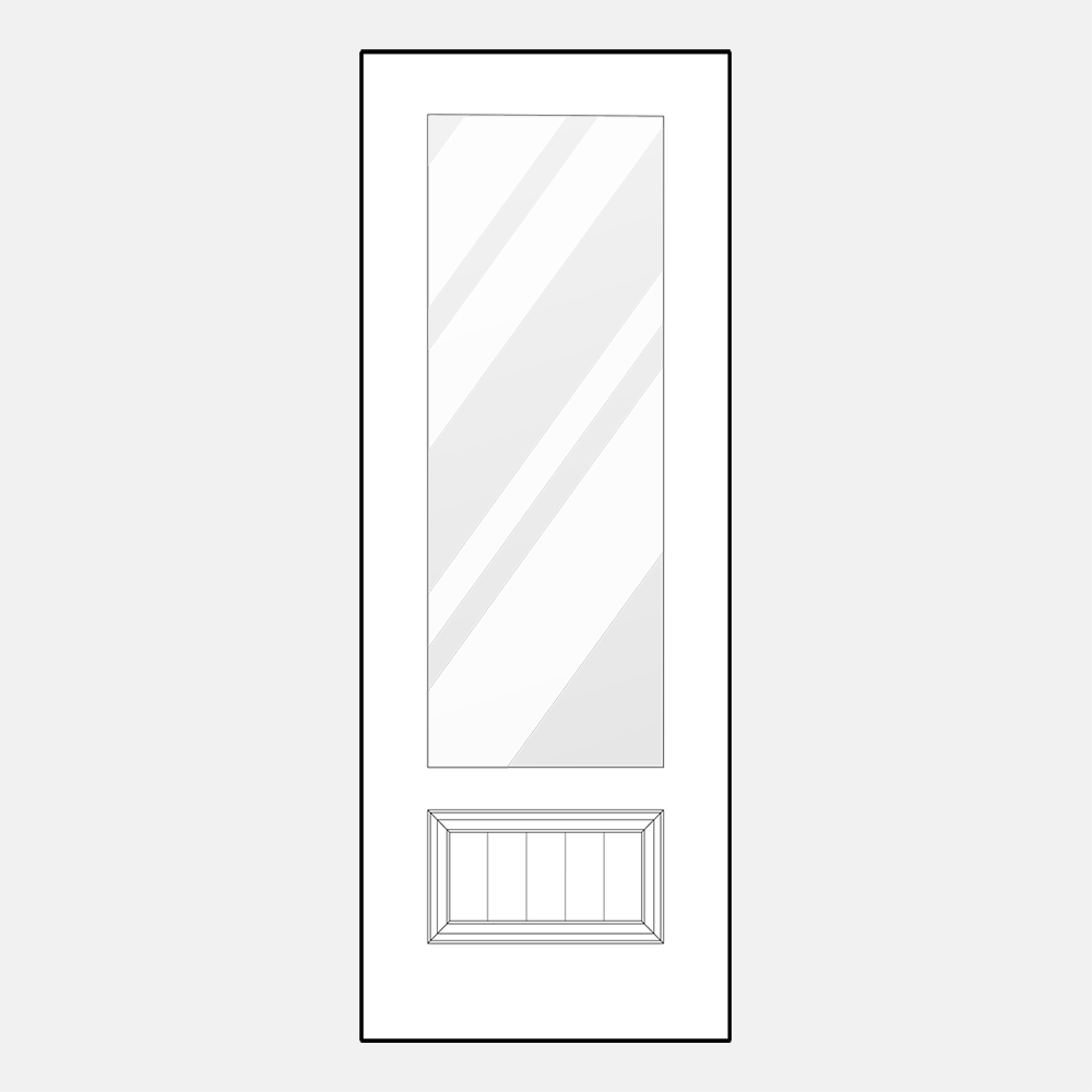 440-1PP 8' Entry Door Style