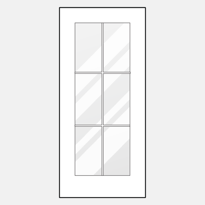 {ProVia entry door style 460DC-IGT with internal grids}