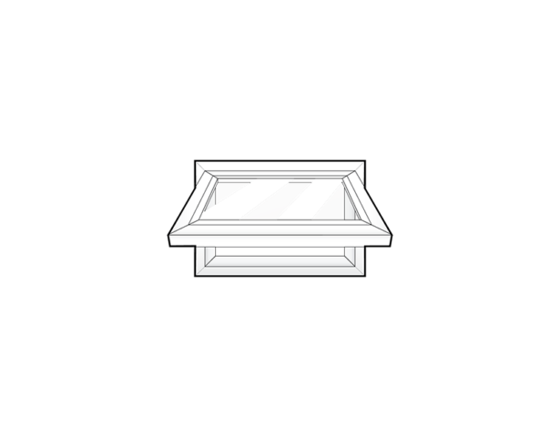 Line art example of ProVia's awning windows