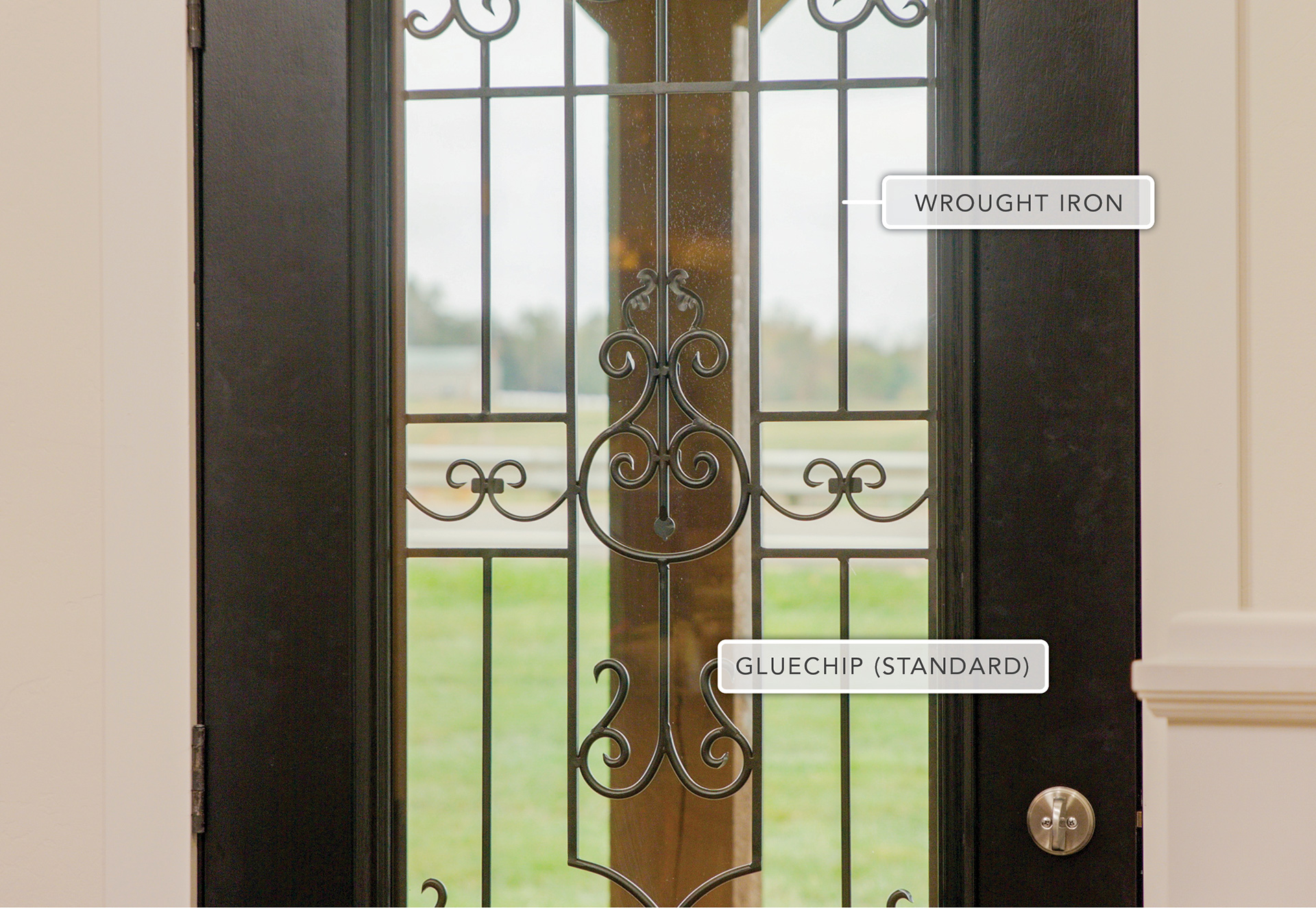 Barcelona Wrought Iron Glass Design