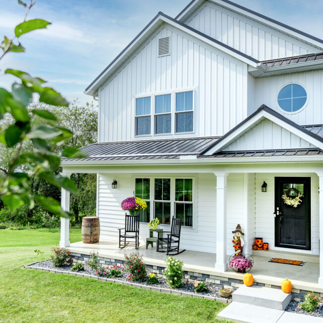{CedarMAX 8" board and batten, board and batten siding, board and batten vinyl siding in white}