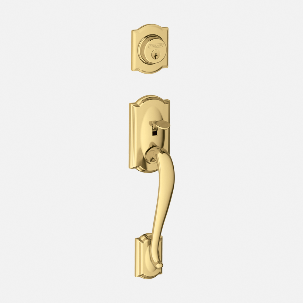 Schlage® Camelot in Bright Brass