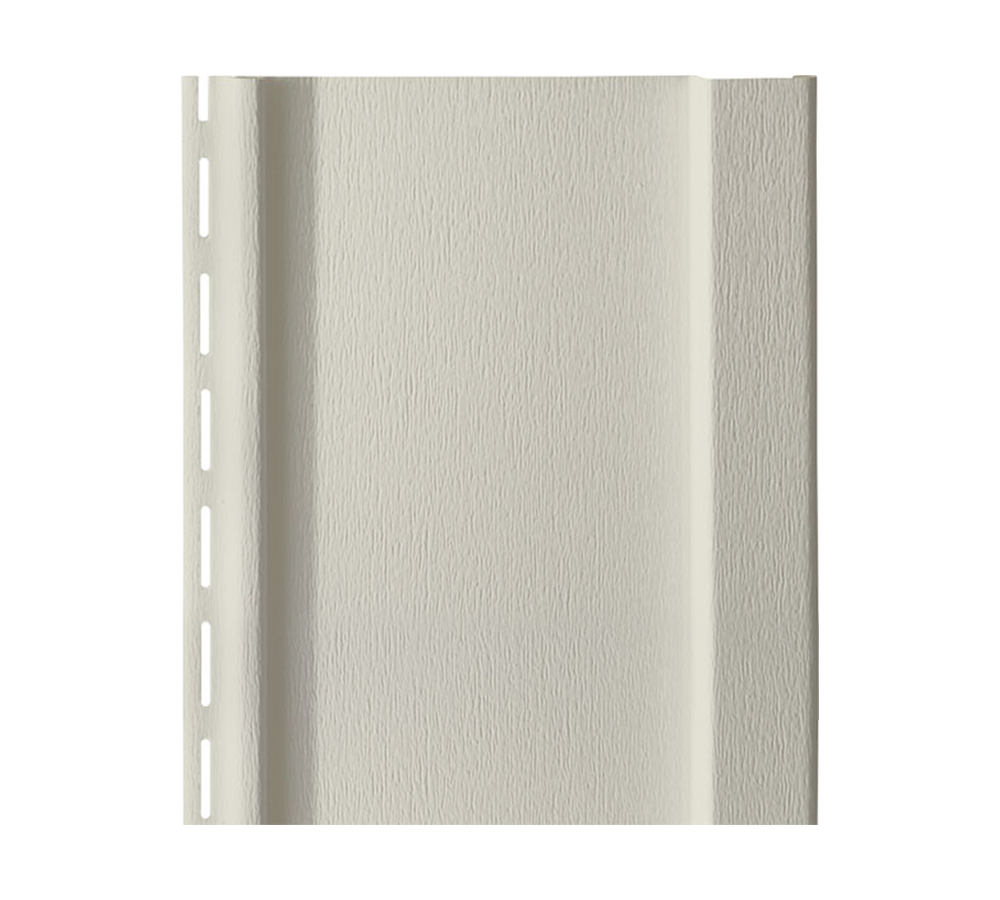 Isolated image of ProVia Cedar Peaks® vinyl board and batten in Linen