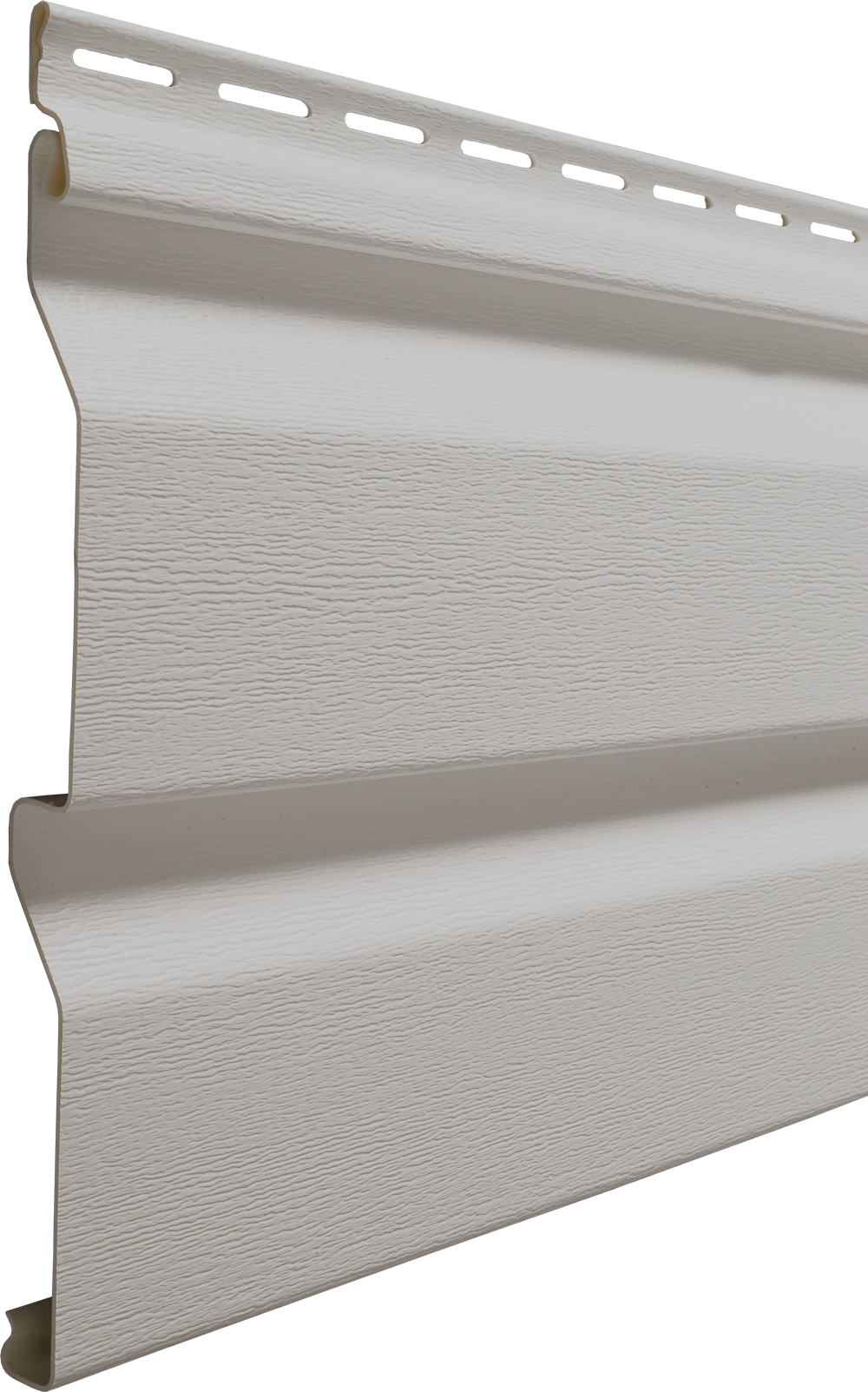 Isolated image of ProVia Cedar Peaks® D4.5-DL Vinyl Siding profile in Gray