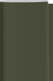 {Isolated image of CedarMAX® board and batten in the dark green color Pine}