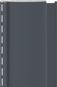 Isolated image of a piece of ProVia® CedarMAX 8" Board and Batten Siding in Sea Slate