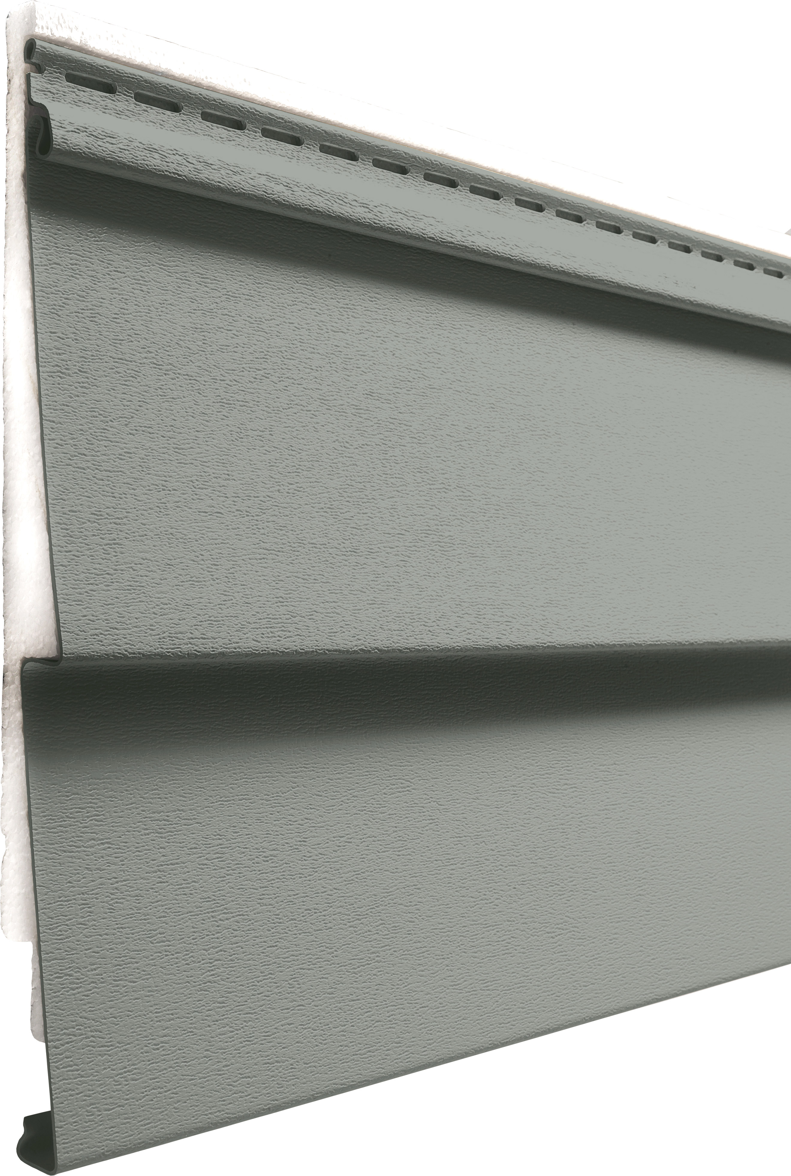 CedarMAX insulated vinyl clapboard siding in the color Granite