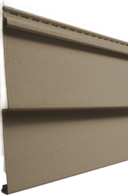 Isolated image of a piece of ProVia® CedarMAX® Double 6-Inch Insulated Vinyl Siding in Pueblo
